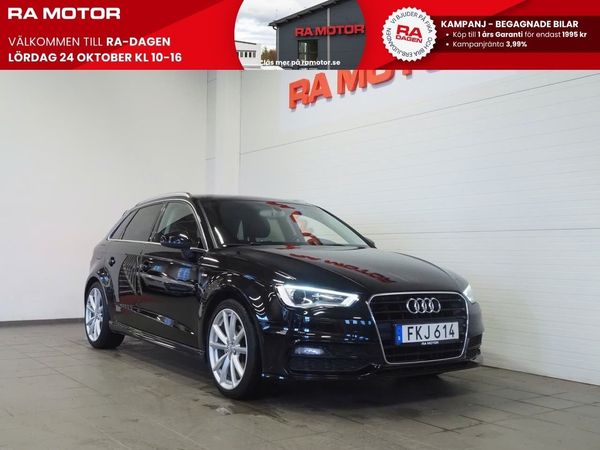 Audi A3 SB 2.0 TDI 150hk S Tronic S-Line M-Värm Navi Alcantara - 2015