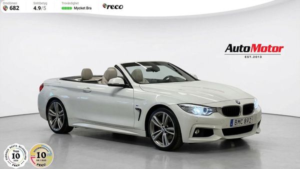 BMW 428 428i Cab M-sport Navi/H&K/Skinn 245HK - 2015