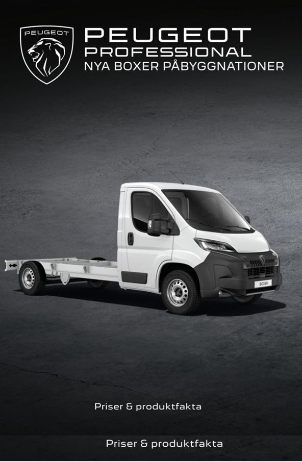 Peugeot Boxer Dubbelhytt Flak L3050 180 hk 3050*2100*300 - 2025