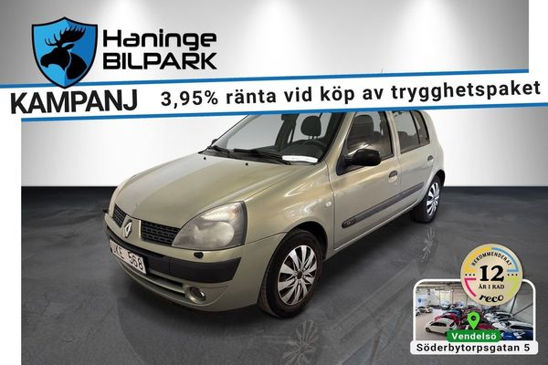 Renault Clio 5-dr 1.2 Expression /NY-BESS /KAMREM-BYTT /KUPE-VÄRMARE - 2003
