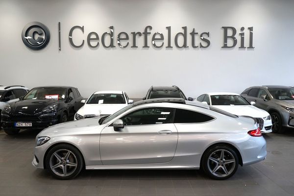 Mercedes C200 Coupé 4MATIC AMG Navi Burmester Pano SoV-hjul - 2018