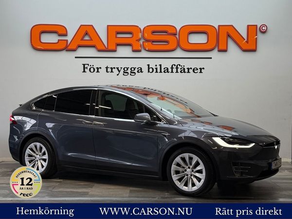 Tesla Model X 90D AWD 423hk 6-sits Leasebar Pano Summon Luftfjädring - 2017