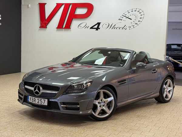 Mercedes SLK200 184hk)9G-Tronic Glastak GPS Sv-Såld AMG-Sport - 2016