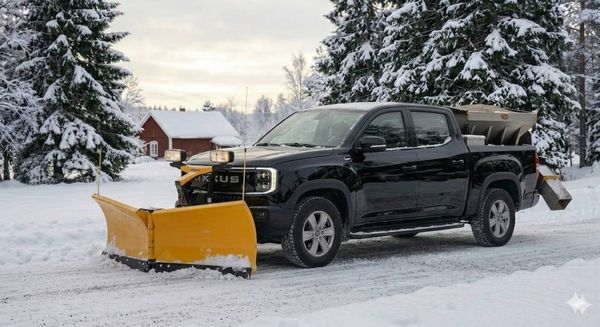 Maxus eTerron 9 4X4 / +40 MILS RÄCKVIDD / 3,5 TON DRAG / PLOG /SANDKAST - 2026