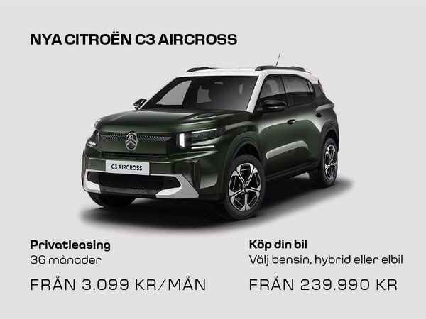 Citroen C3 Aircross You+ 100hk Manuell - 2025