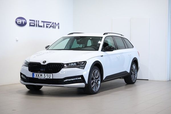Skoda Superb Combi Scout 2,0 TDI 200 Hk 7 vxl DSG Drag Värmare - 2024