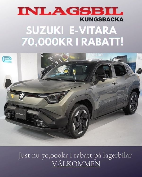 Suzuki e Vitara 61 kWh Select 2WD Prissänkt 70000 SEK - 2026