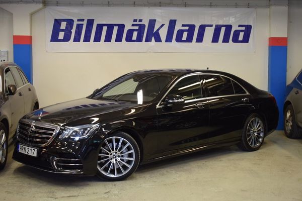 Mercedes S400 d 4MATIC L AMG VÄRM MASSAGE PANO BURM DIST-PLUS &V - 2018