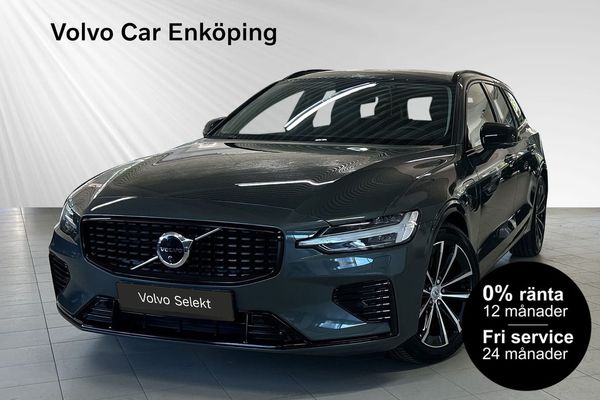 Volvo V60 T6 Plus Dark Nordic Edt H&K 360 0% RÄNTA Fri Service - 2026