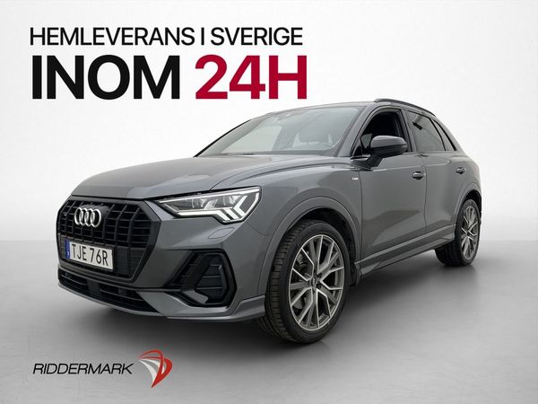 Audi Q3 40 TDI quattro S Line Värmare 0,56l/mil Drag ISOFIX - 2019