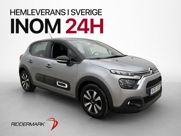 Citroen C3 1.2 PureTech 110hk CarPlay P-Sensorer Farthållare - 2022
