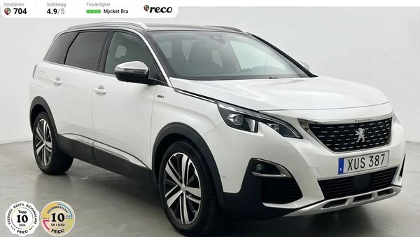 Peugeot 5008 2.0 HDI GT-line 181hk Panorama/7-sits/Värmare/Drag - 2018