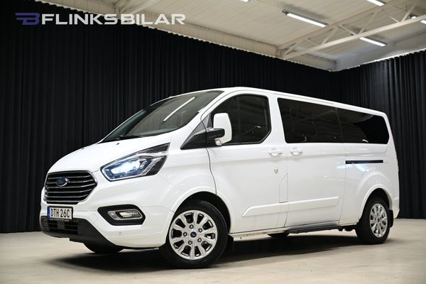 Ford Tourneo Custom 130HK L2|8-Sits|Drag|Värmare|Dubbeldörr|Leasbar - 2021