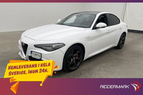 Alfa Romeo Giulia 2.0 Turbo Q4 Veloce 280hk Pano H/K Skinn - 2017