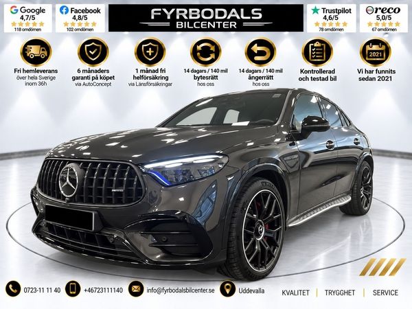Mercedes GLC63 AMG S E Performance 680hk Coupe PremiumPlus MOMS/VAT - 2024