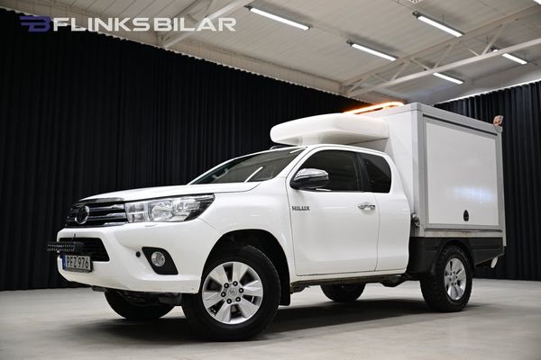 Toyota Hilux AWD 150HK Kåpa|Servicebil|Inredd|Drag|Värmare|Leasbar - 2018