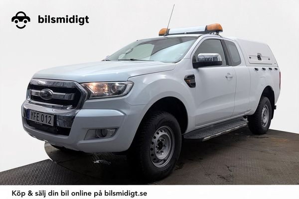 Ford Ranger supercab 2.2 4x4 XLT Aut Drag 4-sits Flakkåpa Sidosteg LED-ramp - 2016