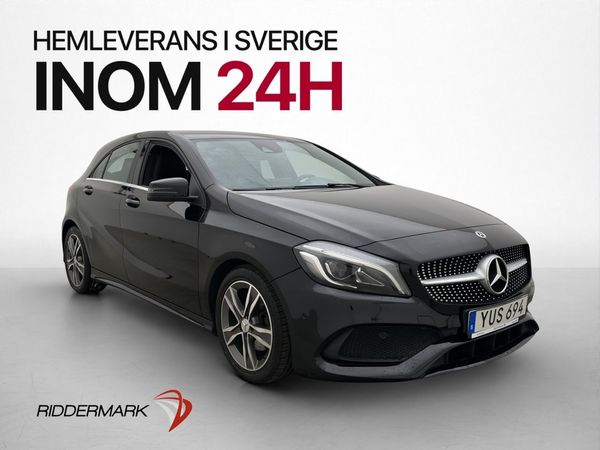 Mercedes A180 AMG Kamera CarPlay Navi Läder Keyless - 2018