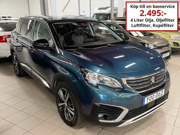 Peugeot 5008 1,6 HDI Allure 7-Sits Automat - 2017