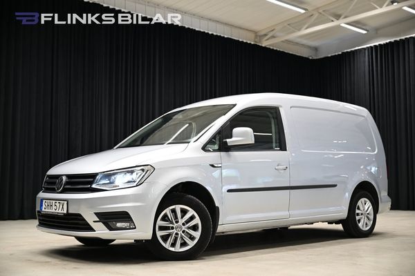 Volkswagen Caddy Maxi DSG 102HK Nedlackad|LED|Inredd|Drag|Värmare|Backkamera - 2020