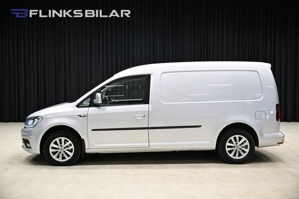 Volkswagen Caddy Maxi DSG 102HK Nedlackad|LED|Inredd|Drag|Värmare|Backkamera - 2020