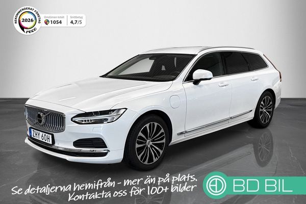 Volvo V90 Recharge T6 AWD Nya Batteriet 18,8 kWh Drag Skinn Moms - 2023