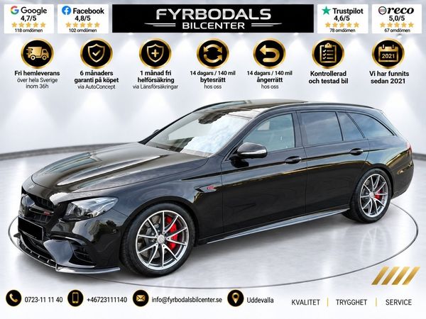 Mercedes E63 AMG S T 4MATIC+ BRABUS STEG-3 850HK SVENSKSÅLD AKRAPOVIC UNIK - 2018
