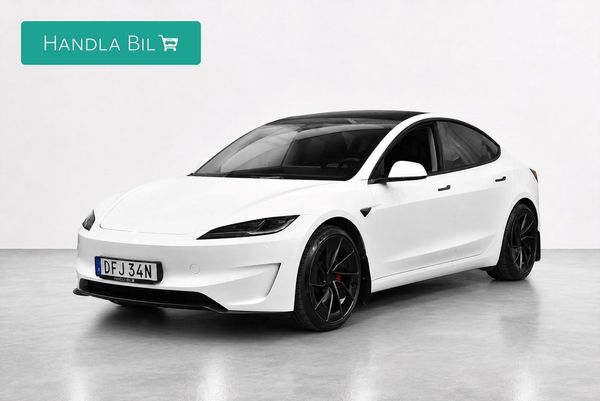 Tesla Model 3 Performance Aut Rattv AdaptivF Pano Navi Skinn 627hk - 2024
