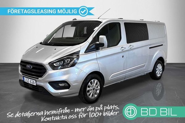 Ford Transit Custom Crew Van 5-SITS VÄRMARE BACKKAMERA DRAG MOMS - 2021
