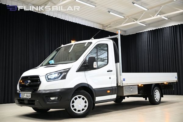 Ford Transit 350 130HK Långflak|Drag|Värmare|Backkamera|Lågmil|Moms - 2021