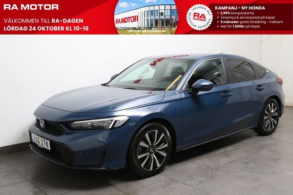 Honda Civic Elegance FullHybrid 184Hk | 8 År garanti | I lager - 2027