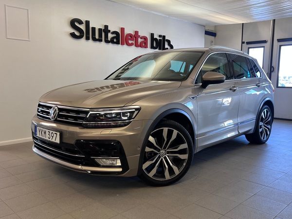 Volkswagen Tiguan 2.0 TDI R-Line 4Motion Aut Drag Skinn 8st Nya Däck! - 2017