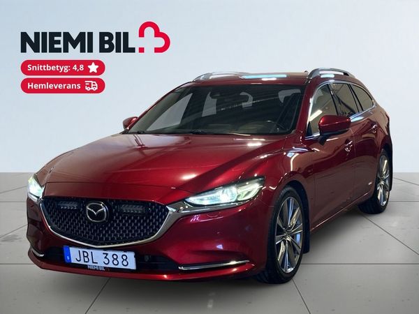 Mazda 6 Wagon 2.2 SKYACTIV-D AWD Drag Värmare Kamera S&V-hjul - 2018
