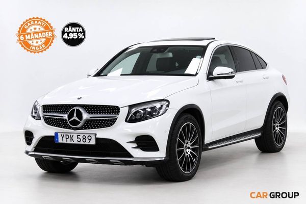 Mercedes GLC220 d d Coupé 4M 9G AMG Line Taklucka 360° Drag P-värm - 2018