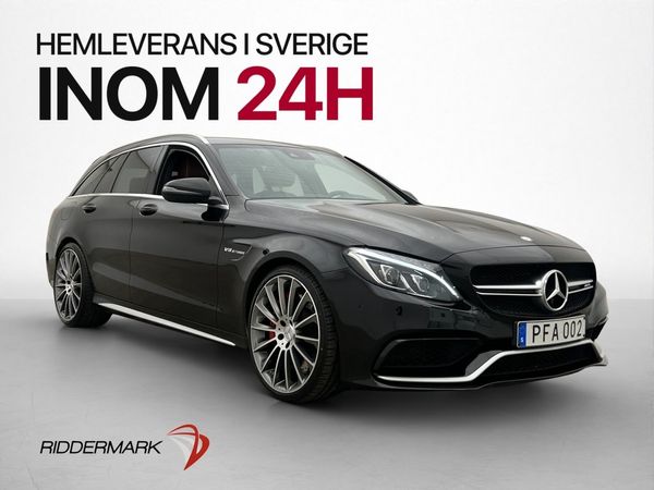 Mercedes C63 AMG S Designo Burmester Svensksåld 510hk - 2017