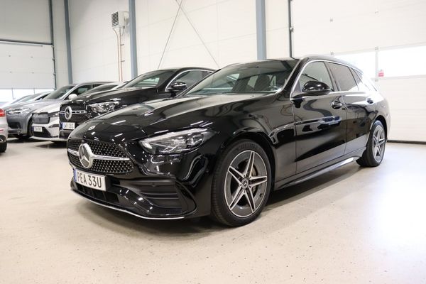 Mercedes C300 e T 9G AMG Line B-Kamera Panorama Värmare 313hk - 2022