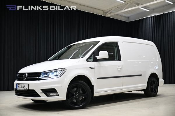 Volkswagen Caddy Maxi DSG 102HK Nedlackad|LED|V-Inredd|Drag|Värmare|Lågmil - 2020