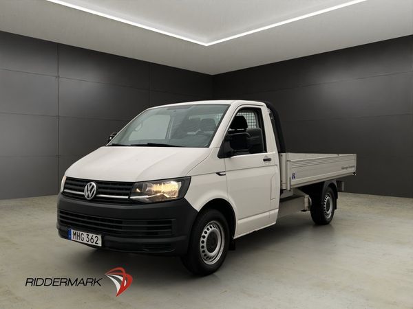 Volkswagen Transporter FLAKBIL Värmare 3-Sits Dragkrok MOMS - 2016
