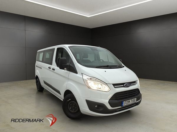 Ford Transit Custom Kombi Lång Ny-Kamrem 9-Sits Värm B-Kam - 2017