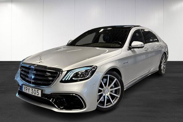 Mercedes S63 AMG 4M LÅNG 612 hk | Exklusivpaket | Burmester | 360 | P - 2019