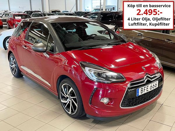 Citroen DS3 1,2 PureTeck 110HK Utt 2016 - 2015