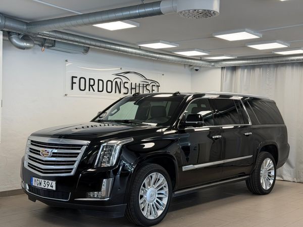 Cadillac ESCALADE ESV (LÅNG) 6.2 V8 4WD PLATINUM HYDRA-MATIC | SVENSKSÅLD - 2017
