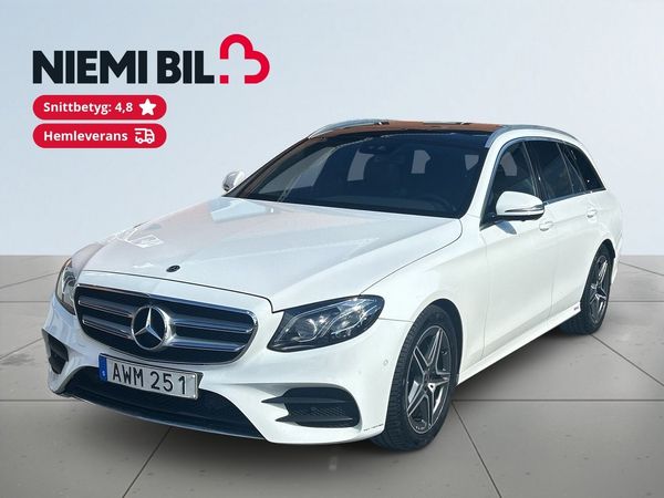 Mercedes E220 T d 4x4 AMG Line Drag Dvärme Panorama 360° Navi S&V - 2017