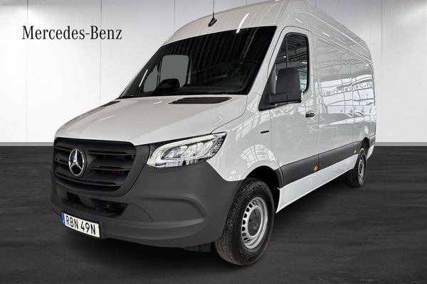 Mercedes e-Sprinter 314 elbil 81 kWh drag förklimatisering lagerbil - 2025