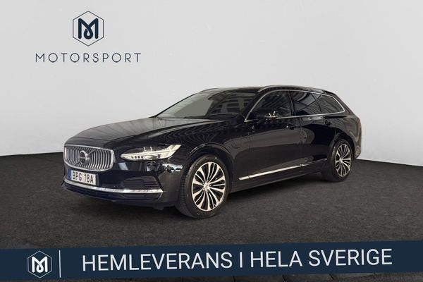Volvo V90 Recharge T6 AWD Aut Core Edition Adaptiv fart Helskinn - 2023