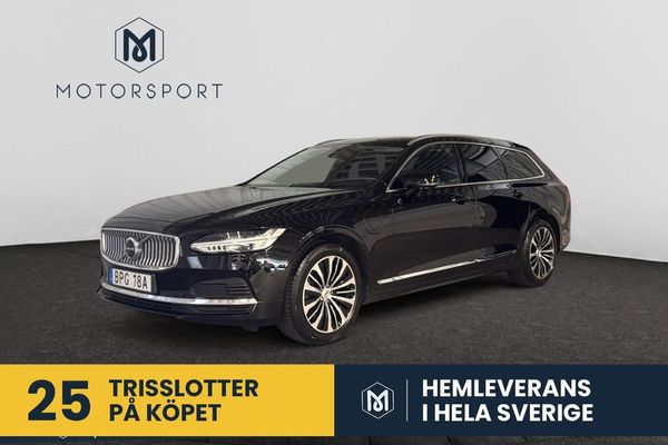 Volvo V90 Recharge T6 AWD Aut Core Edition Adaptiv fart Helskinn - 2023