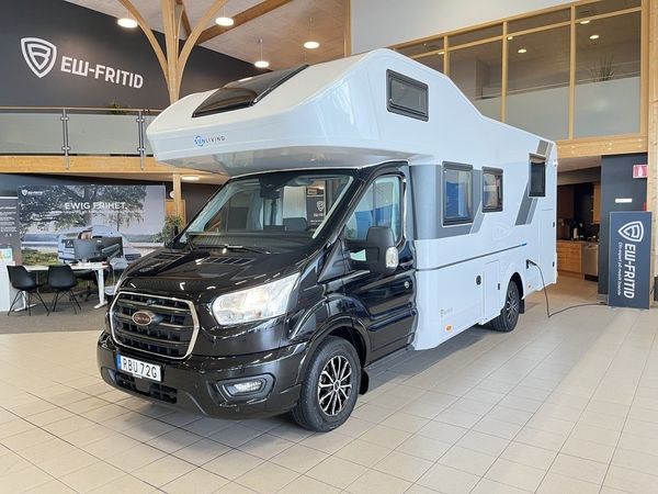 Sun living A Serie 75 SL (AC+Litium+Solcellx2+Ugn+3 500kg) - 2025