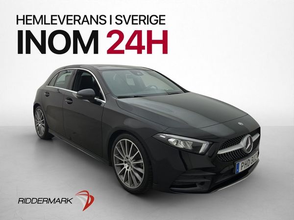 Mercedes A200 AMG Pano Kamera Halvskinn Två-Brukare - 2019