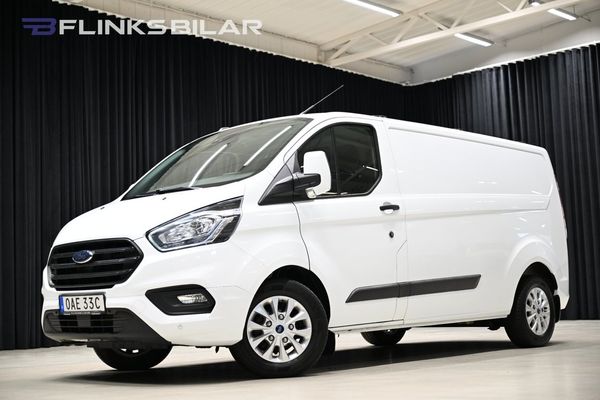Ford Transit Custom 130HK L2 Automat|Inredd|Drag|Värmare|NyKamrem - 2023
