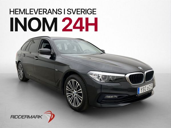 BMW 520 d 190hk xDrive Sport Line Drag Hifi Kamera Värmare - 2018